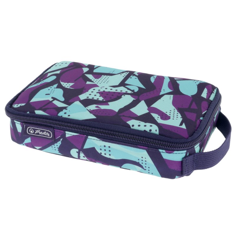 herlitz étui à crayons 2Go Camo Violet, polyester, 210×130×60 mm