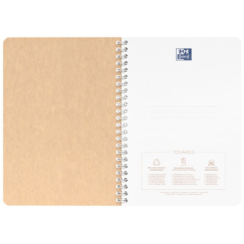 Oxford spiraalblok Touareg A4, geruit, 90 vel