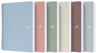 Oxford spiraalblok My Rec'Up A5, geruit, gesorteerde kleuren, 90 vel