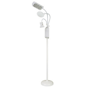 KLEIBER LED-staande lamp met klem en loep, wit, 4,5 W, 210 lumen