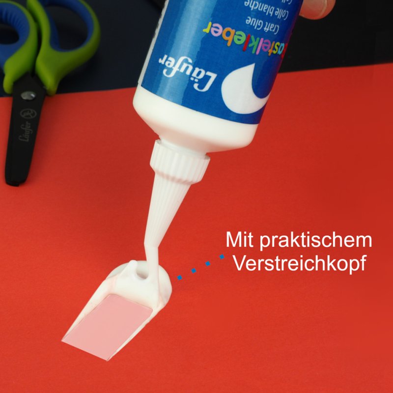 Läufer colle de loisir blanc, sèche transparent, flacon 100 g