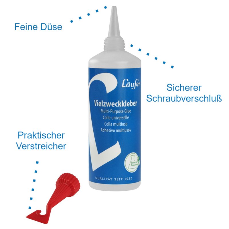 Läufer all-purpose glue, transparent, solvent-free, 100 g