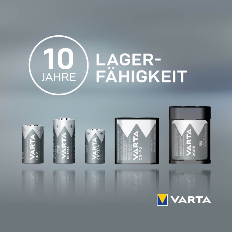 VARTA lithiumbatterij 2CR5, 6,0 Volt, 1.600 mAh