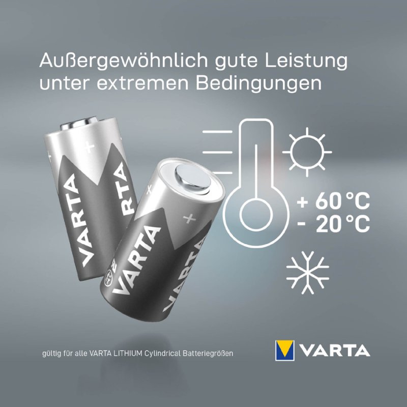 VARTA lithiumbatterij 2CR5, 6,0 Volt, 1.600 mAh