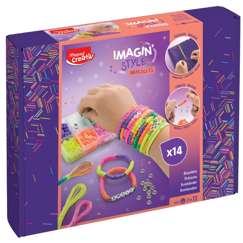 Maped bracelet-making jewellery set, 14 bracelets, from 7 years