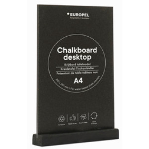 EUROPEL krijtbord tafelstandaard, A5 dwars, naturel