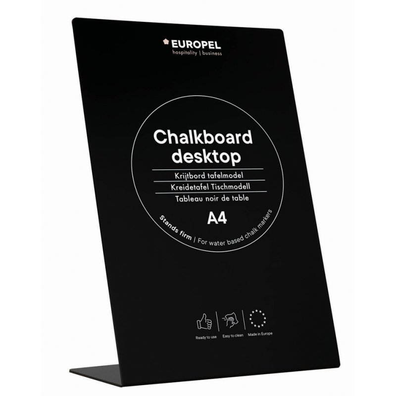 EUROPEL lutrin L-Standard, tableau craie, A6, noir