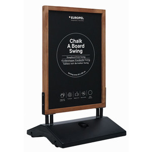EUROPEL stoepbord SWING, 700 × 1180 mm, naturel