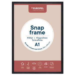 EUROPEL posterkader Premium+, A1, zwart, 25 mm profiel