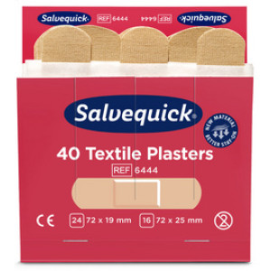 CEDERROTH aanvulverpak textielpleisters, 6 × 40 pleisters, 2 formaten