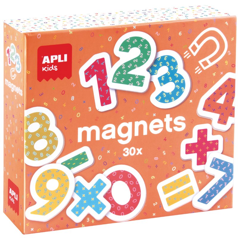 APLI kids magneetspel 123 cijfers, hout, 30 magneten