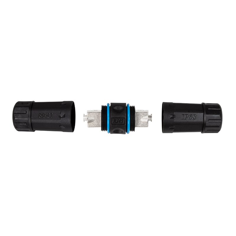 LogiLink Professional connecteur de câble extérieur, Cat.6A/7/7A/8, noir, IP68