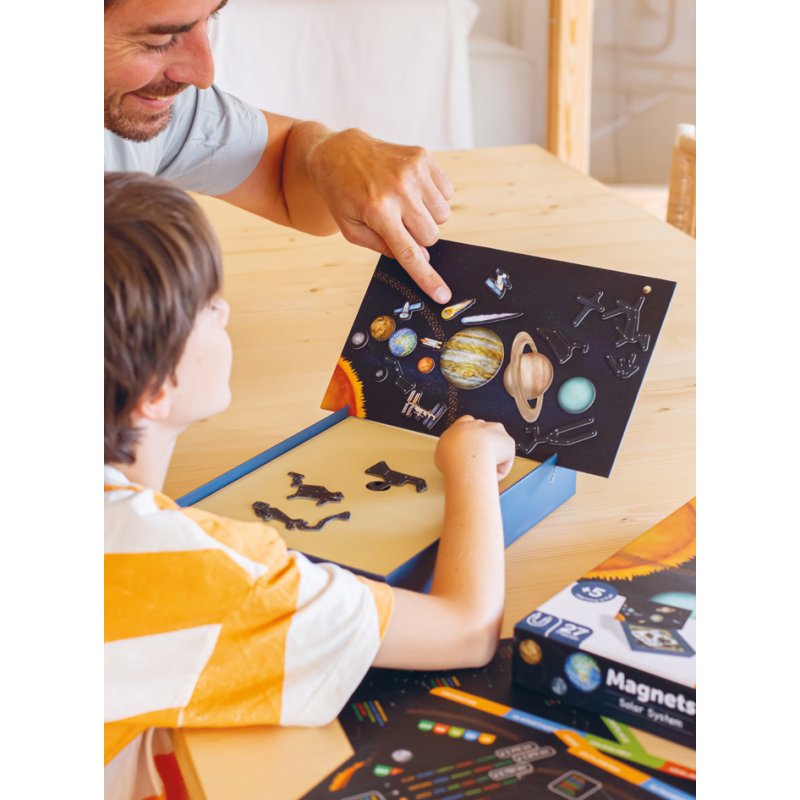 APLI kids magnetisch leer- en speelspel Zonnestelsel, 27 magneten