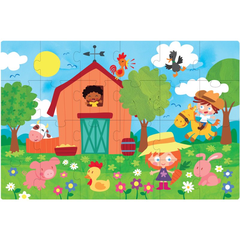 APLI kids educatieve legpuzzel De Boerderij, 24 stuks, 420×280 mm