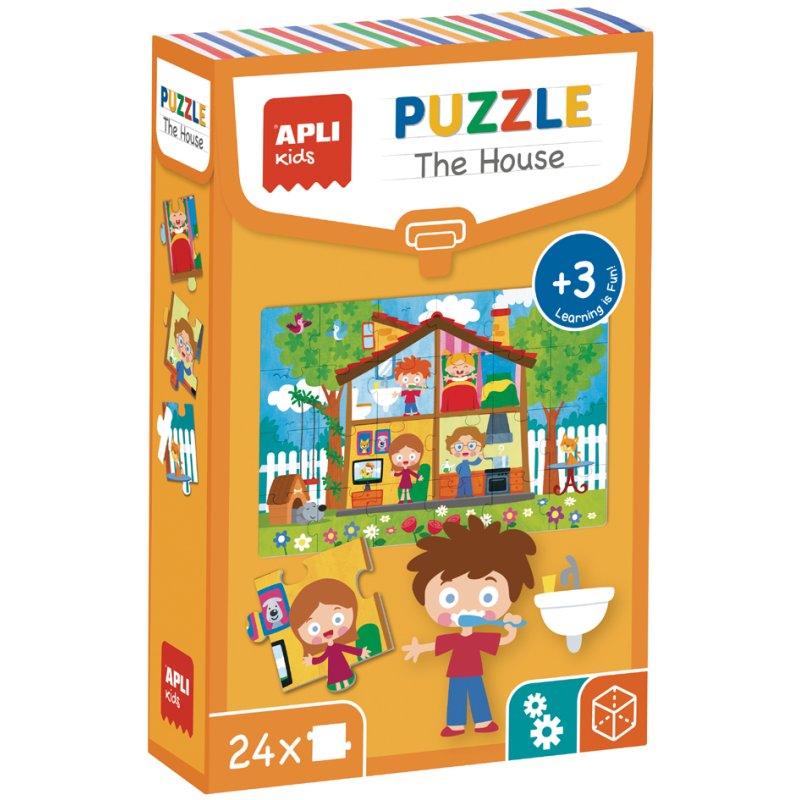 APLI kids kinderleerpuzzel Het Huis, 24 stukjes, 420×280 mm