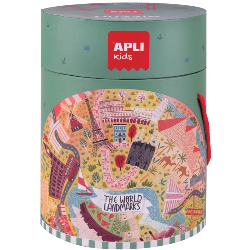 APLI kids cirkelraadsel Culturele monumenten, 48 stukjes, diameter 50 cm