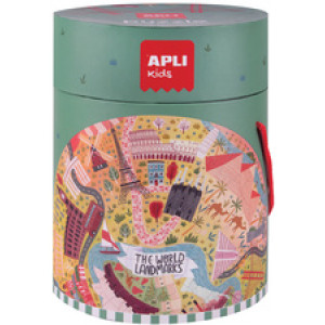 APLI kids cirkelraadsel Culturele monumenten, 48 stukjes, diameter 50 cm