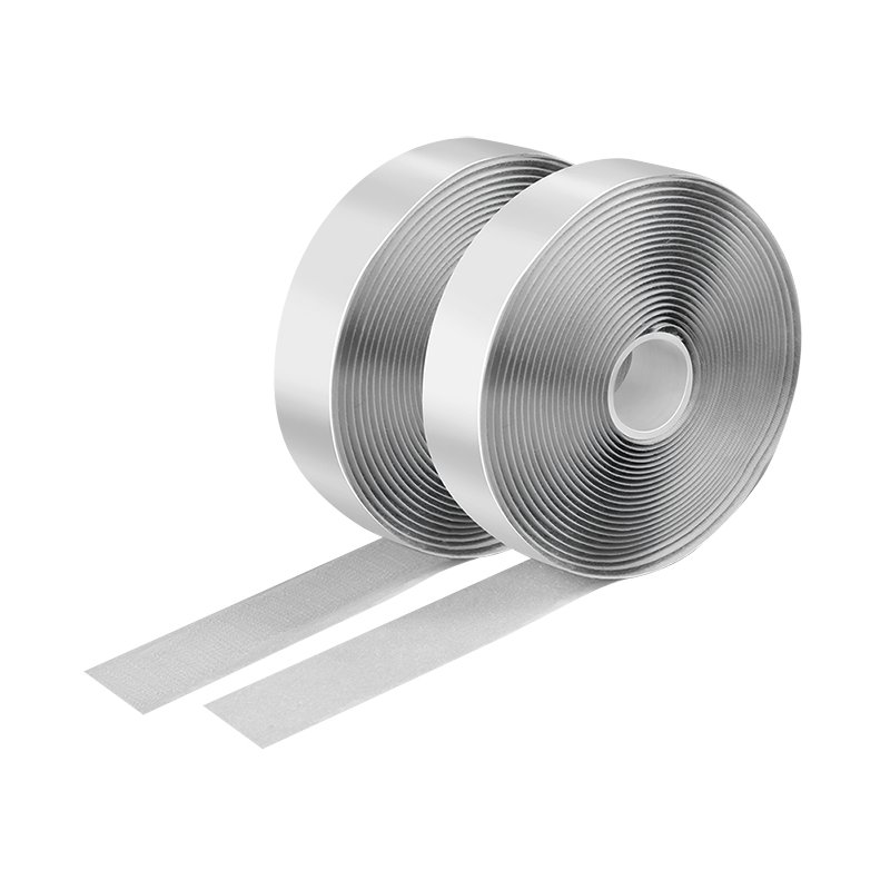 LogiLink set de bande auto-agrippante, auto-adhésif, blanc, 25 mm × 5 m, 2 pièces