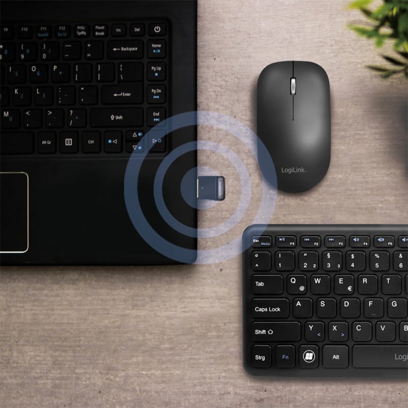 LogiLink adaptateur USB-A Bluetooth 5.0, noir, portée 10 m