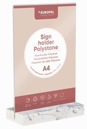 EUROPEL tafelstandaard A4 staand, polystone antraciet