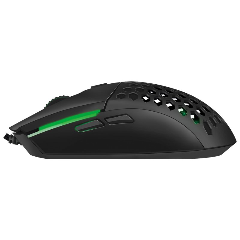 LogiLink gaming muis bedraad, zwart, 6400 dpi, RGB-verlichting