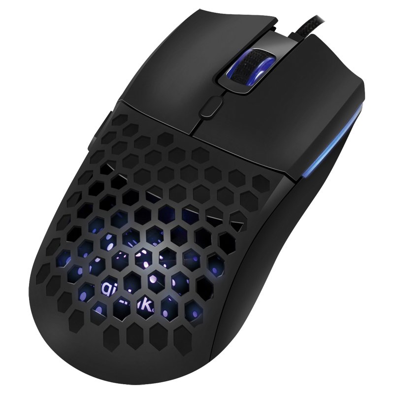 LogiLink gaming muis bedraad, zwart, 6400 dpi, RGB-verlichting