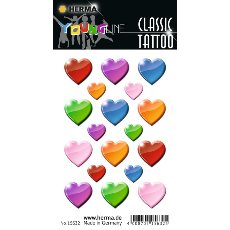 HERMA stickers Classic Cheerful Face, temporary tattoo