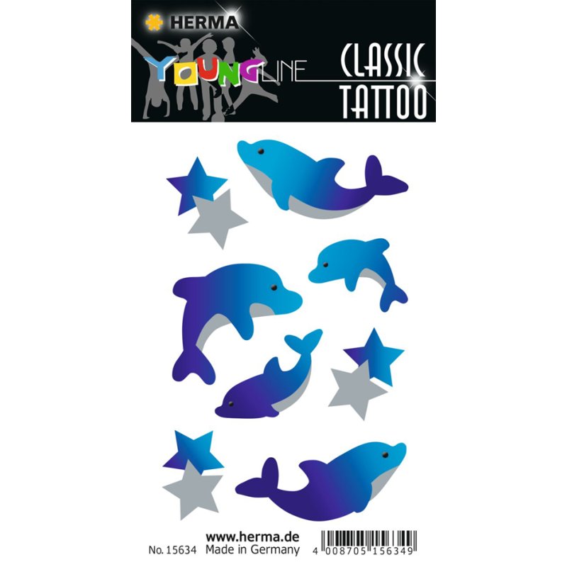 HERMA stickers Classic Cheerful Face, temporary tattoo