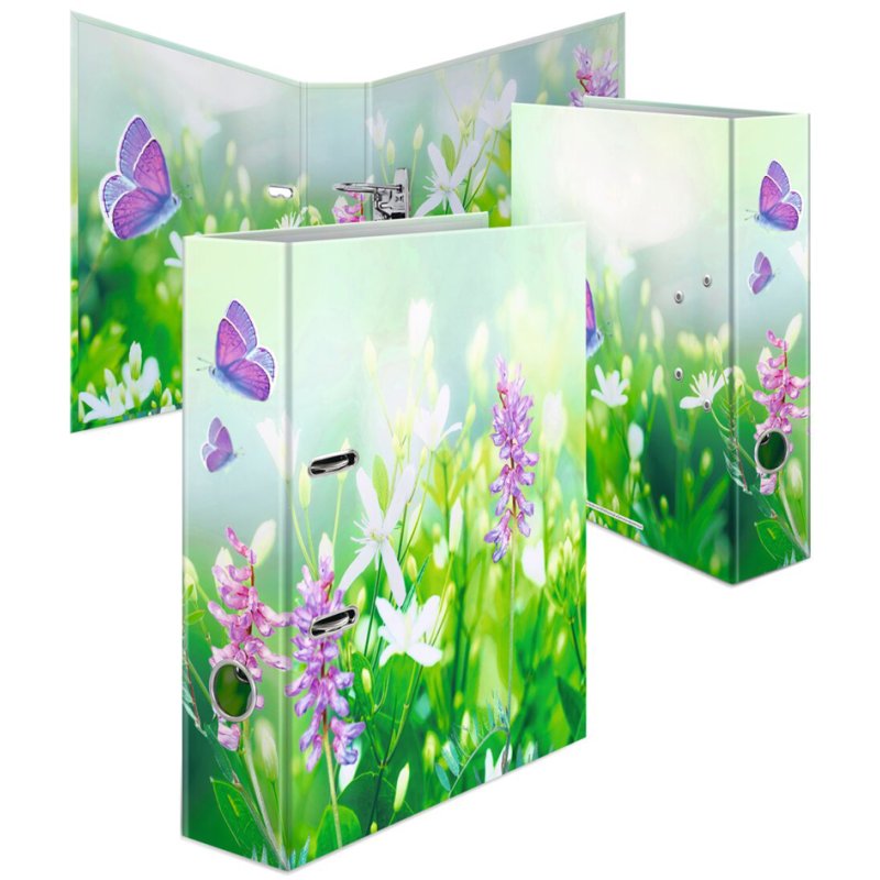 HERMA classeur à anneaux fleurs Spring Flowers A4, dos 7 cm