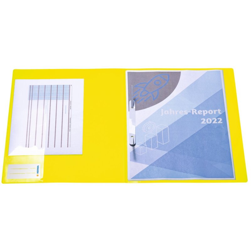 HERMA attache rapide PP A4, orange néon