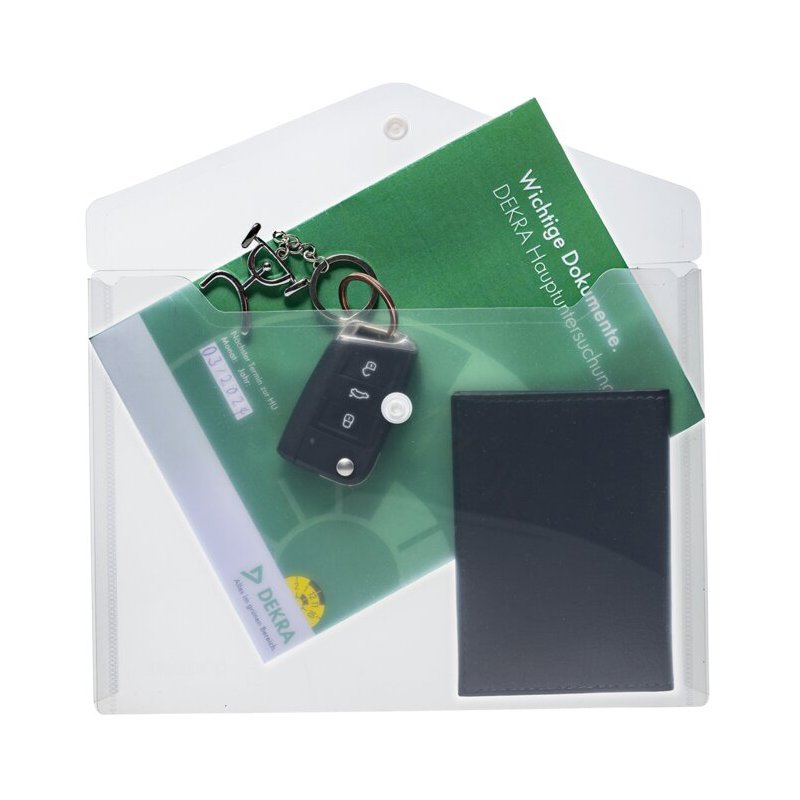 HERMA chemise de documents A5, PP, vert, fermeture par bouton-pression