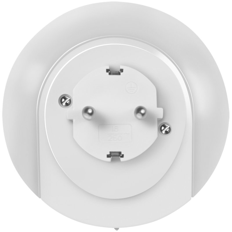 LogiLink LED guide light with wall socket outlet, white, 21 lumens, 69 mm
