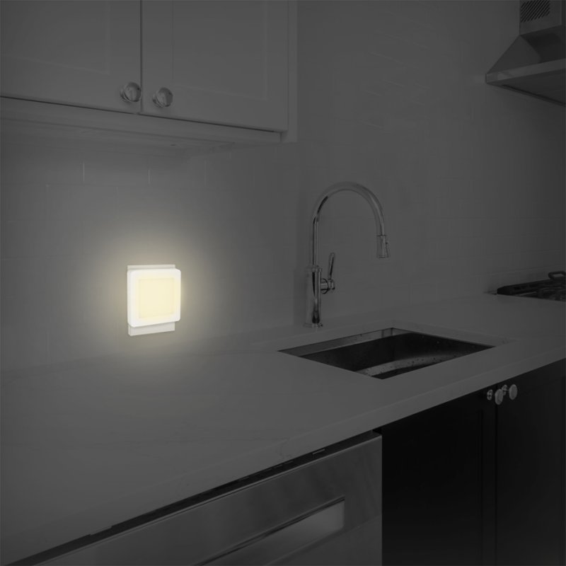 LogiLink Lampe d'orientation LED avec capteur crépusculaire, blanc, 1,5-4 lumens, blanc chaud