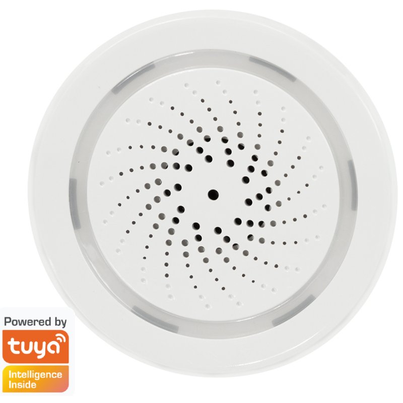 LogiLink Wi-Fi smart alarm siren, white