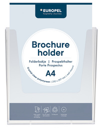 EUROPEL wandfolderhouder, 1/3 A4, transparant, 1 vak