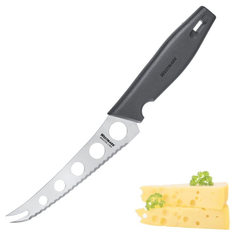 Esmeyer kaasmes Master Line, zwart, zachte en harde kaas, 135 mm kling
