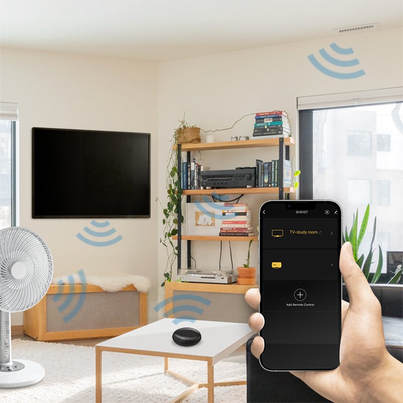 LogiLink Télécommande WiFi intelligente, compatible Tuya, noir