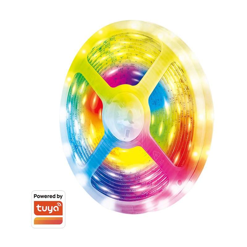 LogiLink Bande LED RGB Wi-Fi intelligente, auto-adhésive, 5 mètres