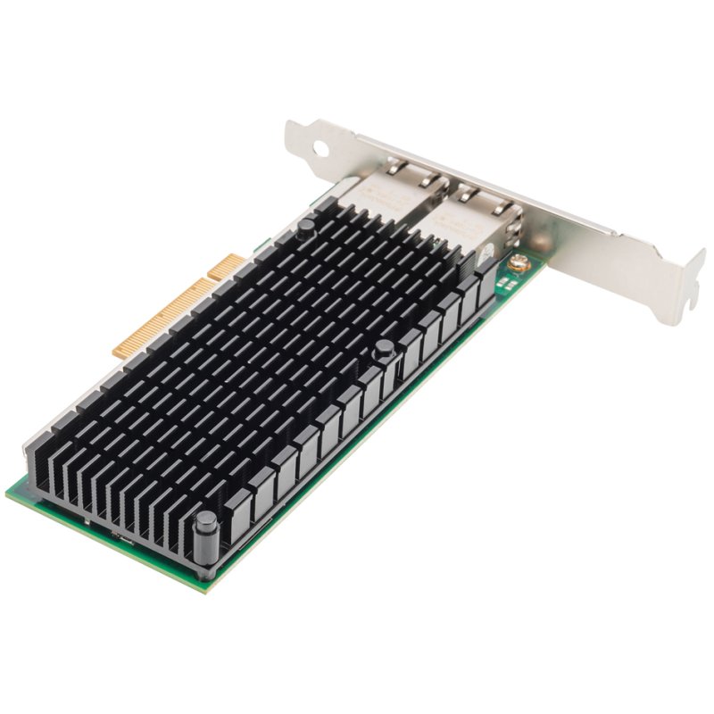 DIGITUS dual port Ethernet server adapter, 10 Gbps, RJ45