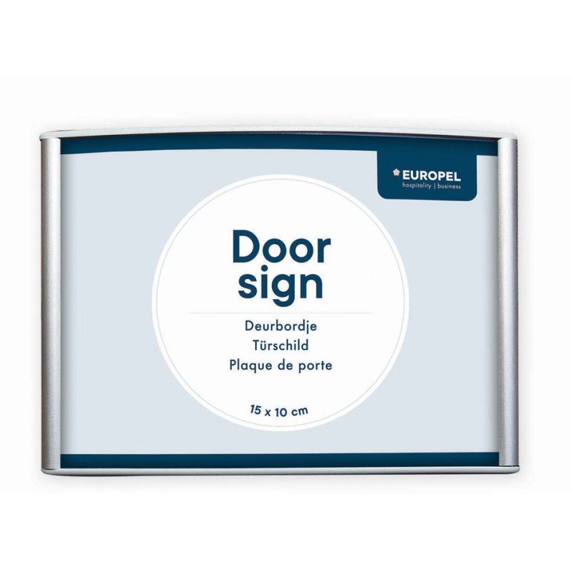 EUROPEL panneau de porte, 150×120 mm, argent, profil aluminium