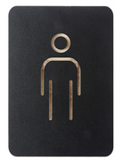 EUROPEL pictogram WC Dames, zwart, zelfklevend, 105×150 mm