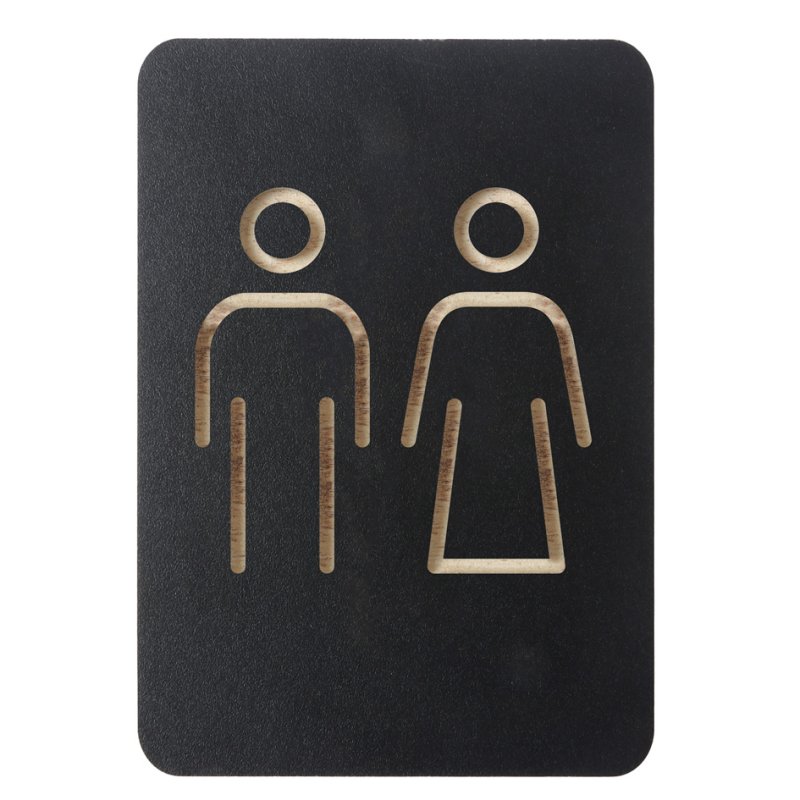 EUROPEL pictogramme 'Toilettes Hommes', noir, autocollant, 105×8×150 mm