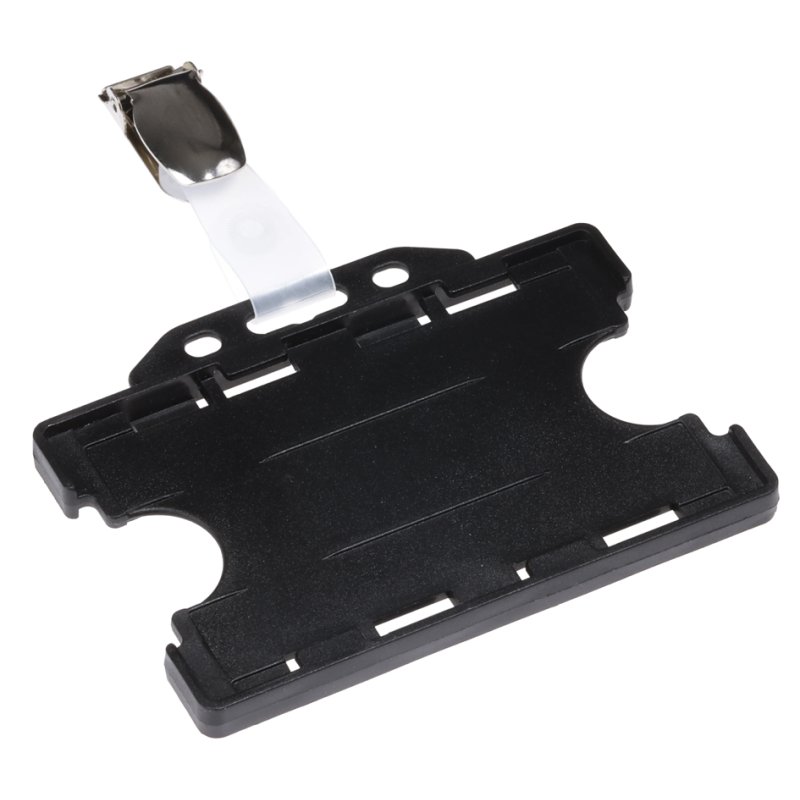 EUROPEL porte-cartes ouvert avec clip, 54×85 mm, noir, 24 pièces