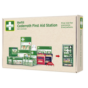 CEDERROTH navulset EHBO-station 51011026, complete vulling, 115+ onderdelen