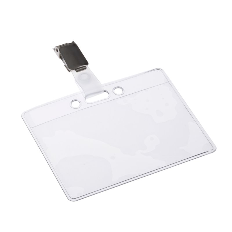 EUROPEL plaque signalétique avec clip, transparent, 60×90 mm, 24 pièces