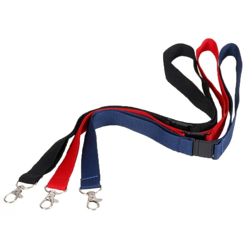 EUROPEL cordon à clés textile avec mousqueton, bleu, 440 mm, 10 pièces