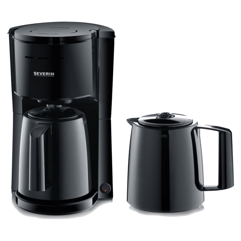 SEVERIN koffiezetapparaat KA 9307, zwart, 2 thermokannen, 1000 W