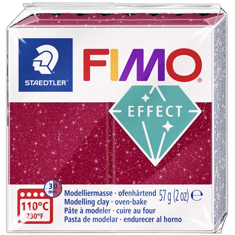 FIMO effect klei, galactisch turkoois, ofenhardend, 55×15×55 mm