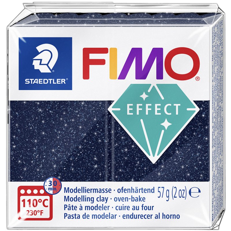 FIMO effect klei, galactisch turkoois, ofenhardend, 55×15×55 mm