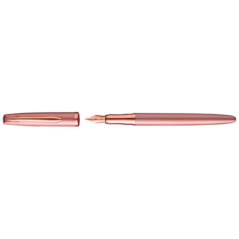 Pelikan stylo J, stylo à cartouche, chromé, cartouche d'encre bleue
